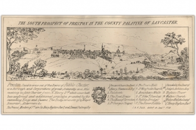 9a-The-South-Prospect-of-Preston-Bucks-Map-c.1728