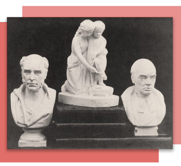 Three Thomas Duckett maquettes: photo Robert Pateson 1865: Preston Digital Archive