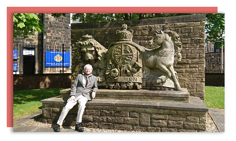 When the Barracks’ entrance was reconfigured the Coat of Arms was preserved in stonework outside the entrance: Peter Wilkinson FoWS; photo by Dot Wilkinson.